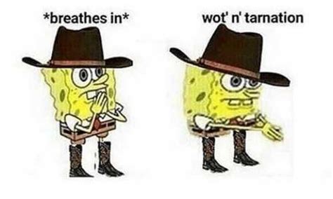 Cowboy Spongebob Blank Template - Imgflip