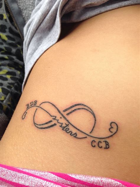 We finally got the sister infinity tattoos | Sister symbol tattoos ...