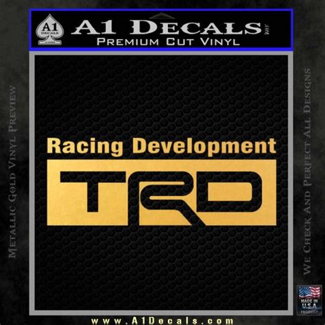 Toyota racing development decal