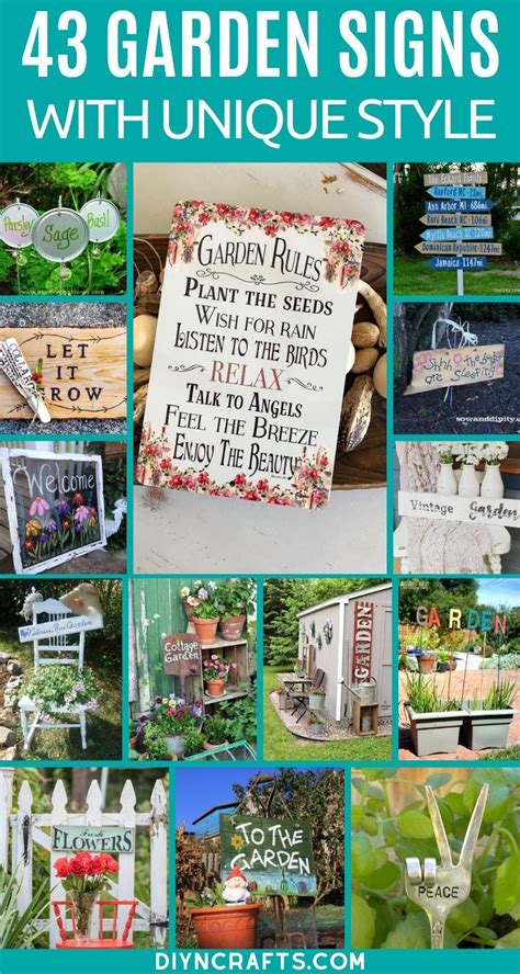 43 DIY Garden Signs to Beautify and Decorate Your Garden - DIY & Crafts