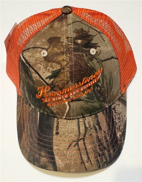 Realtree Camo Hat with Orange Mesh – Hammerstone's