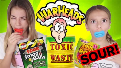 EXTREME SOUR CANDY CHALLENGE!!! Warheads & Toxic Waste