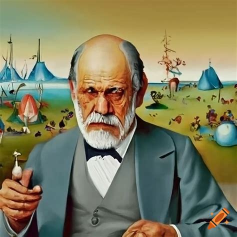 Cartoon of sigmund freud and an angry person on Craiyon