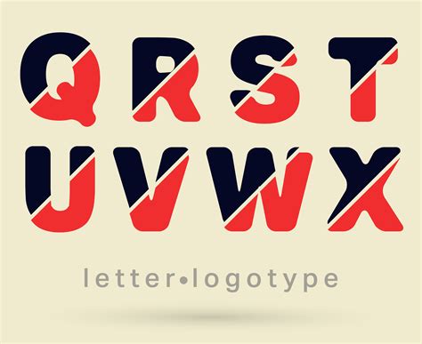 Letter logo font 560432 Vector Art at Vecteezy