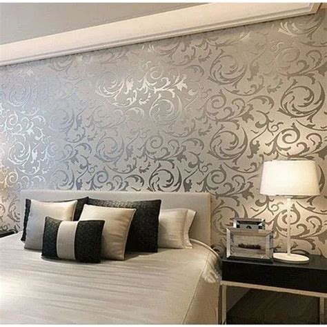 Royal Pattern PVC Bedroom Wallpaper, For Home at Rs 800/roll in New Delhi | ID: 22076288097