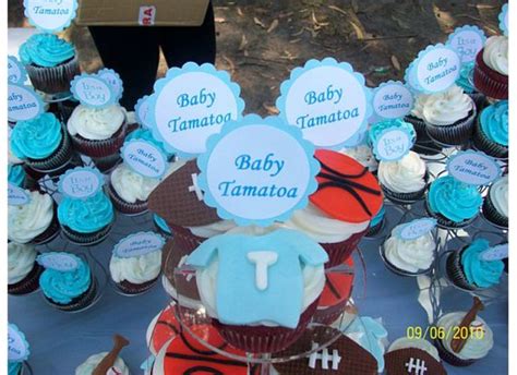 Sports Theme Baby Shower Cupcakes - CakeCentral.com