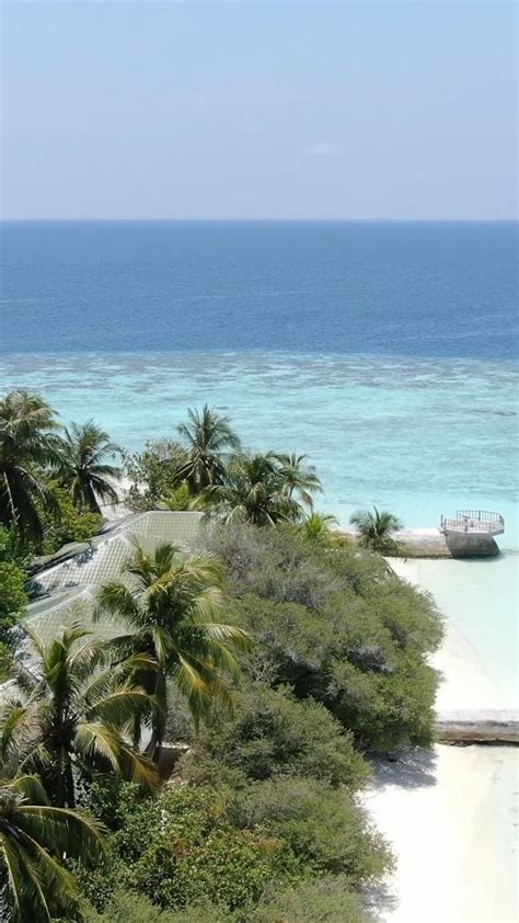 Aerial View Of A MaldivesBeach Resort Free Stock Video Footage, Royalty-Free 4K & HD Video Clip