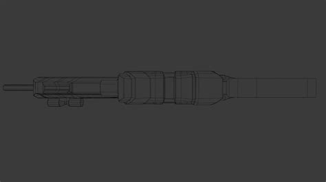 3D model Sci-Fi Style Sniper Rifle VR / AR / low-poly | CGTrader