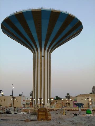 the viewing deck: Sunset in Riyadh CIty Water Tower Park