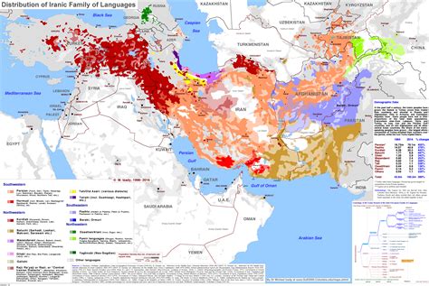 Distribution of Iranic Family of Languages [7653x5125] : r/iran