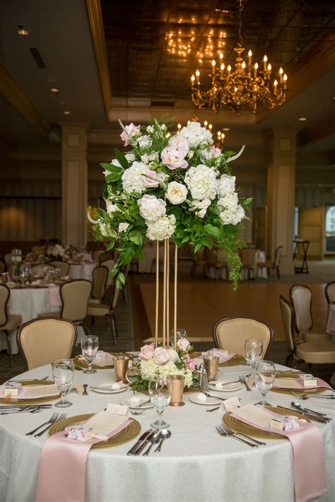 Reception Table Tall Centerpiece, Short and Submerged Flower Vase | Tall centerpieces, Tall ...