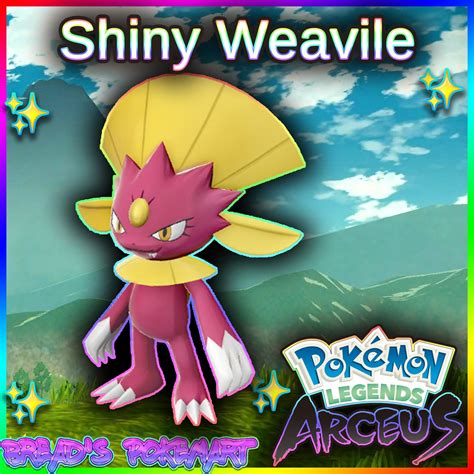 Shiny Weavile alpha best Stats // Pokemon Legends: Arceus - Etsy UK