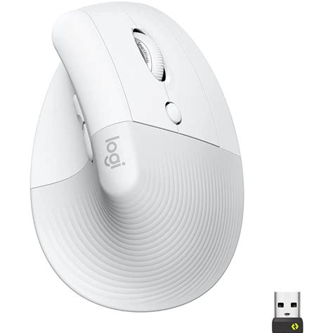 Logitech Lift right-handed ergonomic vertical mouse (wireless, white