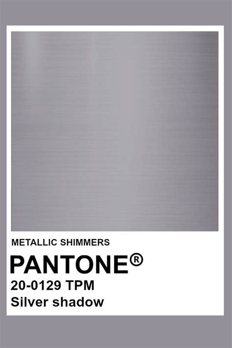 Silver shadow #Metallic #Pantone #Color | Цветовой микс, Палитра, Цветовая палитра