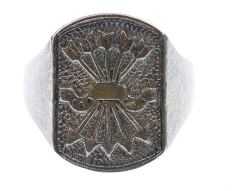 At Auction: SPANISH CIVIL WAR FALANGE SYMBOL RING