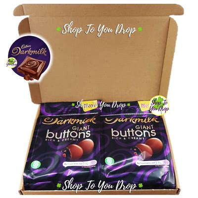 🍫CADBURY DARK MILK GIANT CHOCOLATE BUTTONS Personalised Gift Box ...