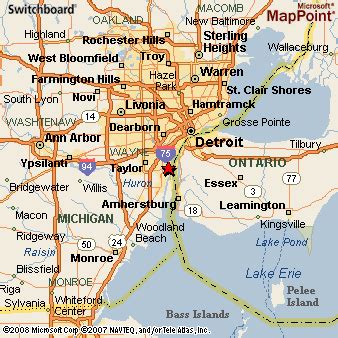 Wyandotte, Michigan Area Map & More