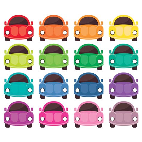 Rainbow Clipart Set of Cars. Vector Cars Graphic. Color - Etsy