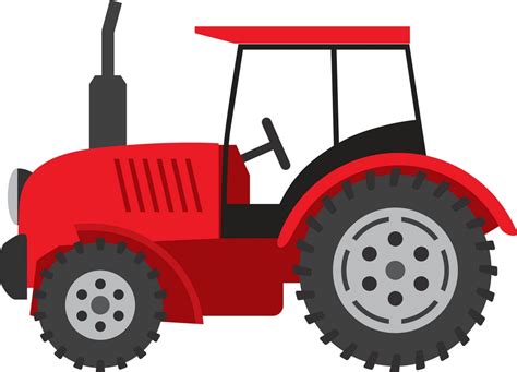 red tractor - Clipart World