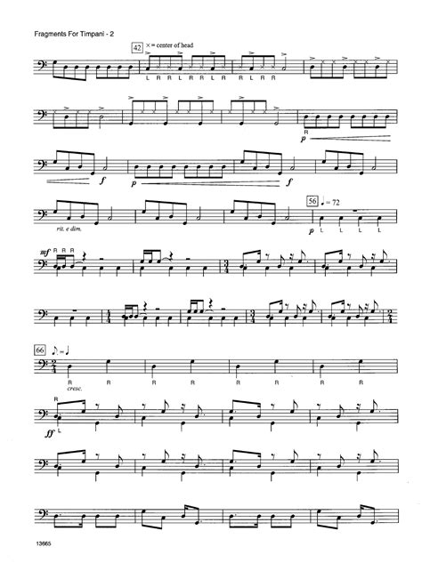 Fragments for Timpani (Timpani Solo ) b | J.W. Pepper Sheet Music