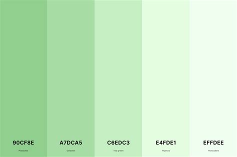 35 Best Green Color Palettes With Names And Hex Codes –, 46% OFF