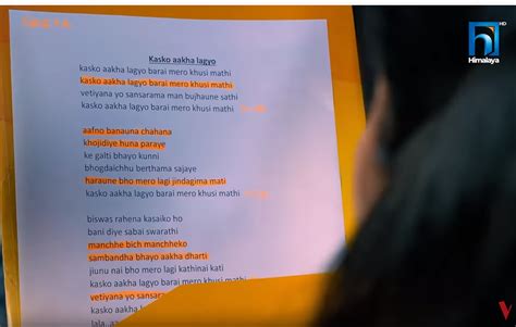 Lyrics for the Nepali songs printed in "romanized" Nepali in Voice of ...