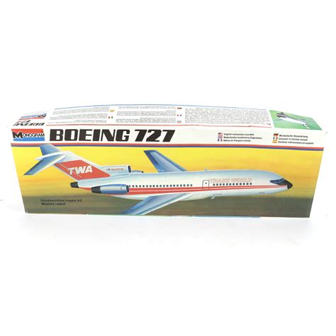 Monogram TWA Boeing 727 Model Kit in Box 1970's | Model kit, Boeing 727 ...