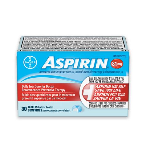 ASPIRIN® 81mg Enteric Coated | Aspirin® Canada