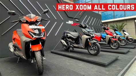 Hero Xoom 110cc All Colours !! Hero New Scooter 2023 !! - YouTube