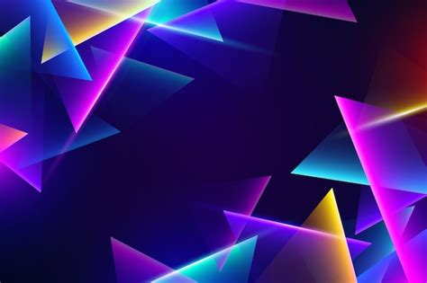 Free Vector | Coloured neon lights on dark background