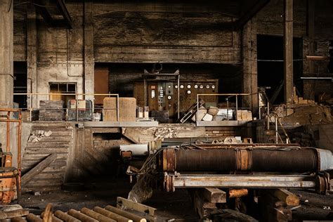 HD wallpaper: brown wooden kitchen, old factory, retro, abandoned ...