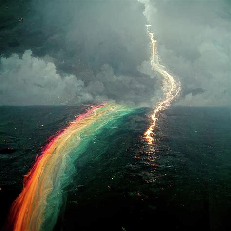 Refracted Lightning into a Rainbow Digital Art by Jonathan Curran - Fine Art America