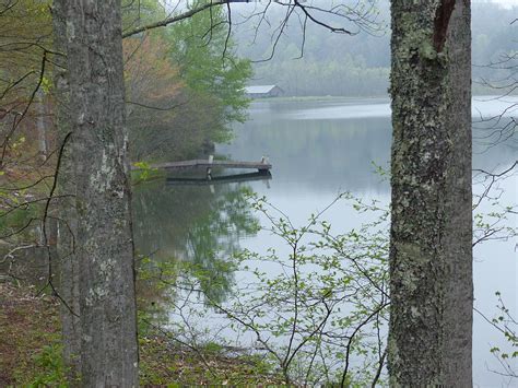 Fishing Dock on Mountain Lake Photograph by Jimmy Hill - Fine Art America