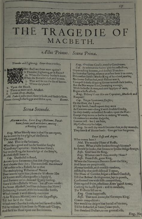 William Shakespeare – Macbeth Act 1 Scene 1 | Genius