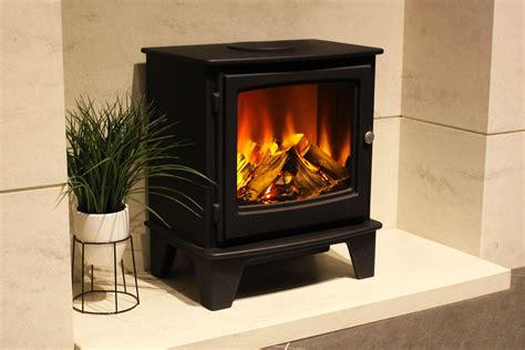 The Aurburn Electric Real Logs Stove. | Electric wood stove, Electric ...