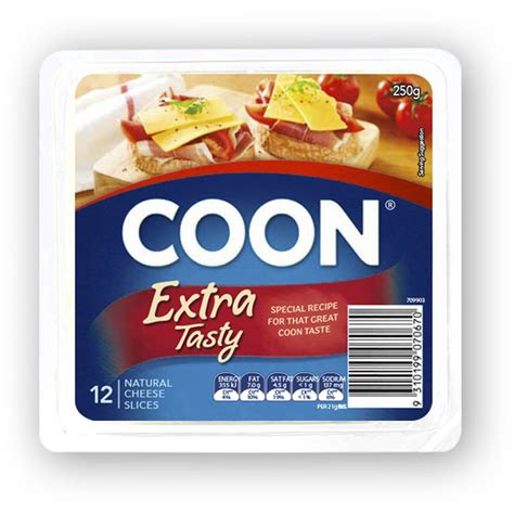 Coon Cheese Slices Extra Tasty 250g | Woolworths