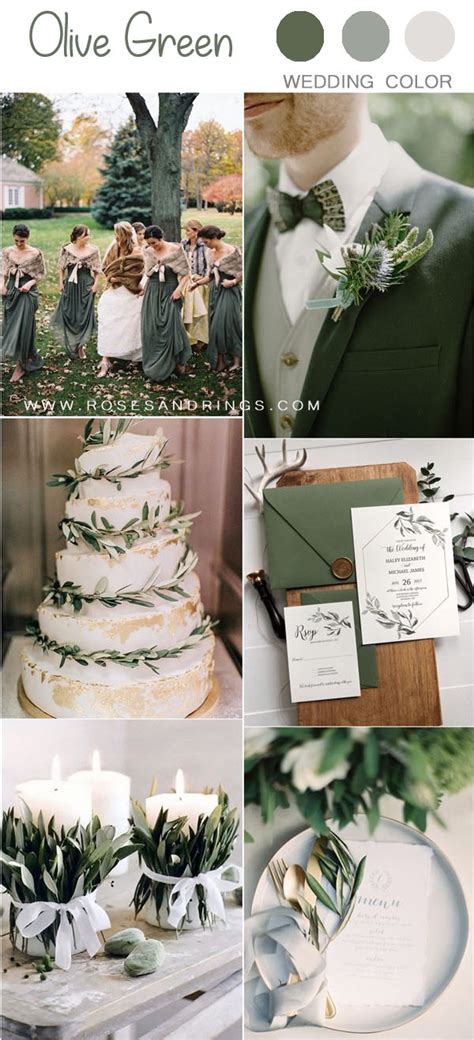 30+ Olive Green Wedding Color Ideas for 2020 | Roses & Rings