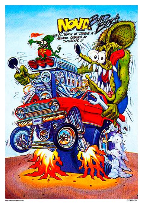 Vintage Reproduction Racing Poster Rat Fink Nova Gasser Hot - Etsy