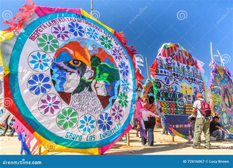 Giant Kite Festival, All Saints Day, Guatemala Editorial Photography - Image of catholic ...