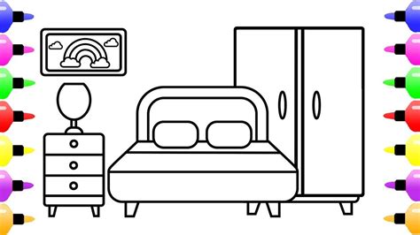 Bedroom Coloring Pages For Kids – Thekidsworksheet