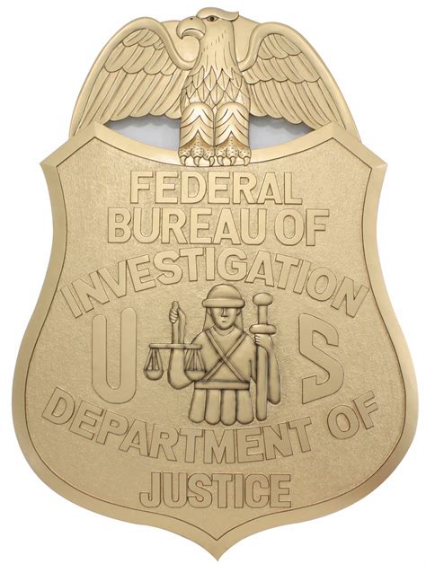 FBI Special Agent Badge Plaque