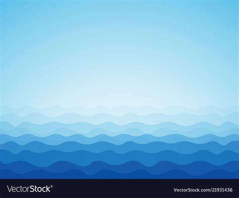 Blue ocean background Royalty Free Vector Image