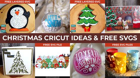 The Best Christmas Cricut Ideas | Free Christmas SVGs - Craft with Sarah