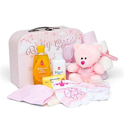 Newborn Baby Gift Set in Keepsake Box in Pink or Blue | ThatSweetGift