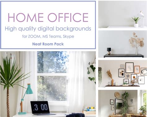 ZOOM Background Home Office Digital Pack Skype Teams Virtual - Etsy