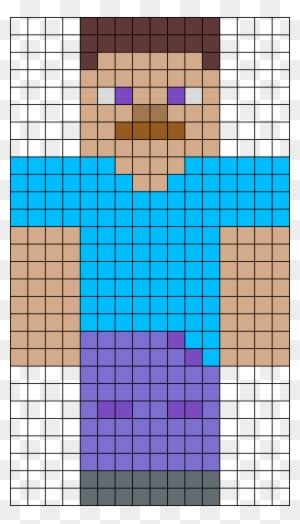 Minecraft Steve Pixel Art Template