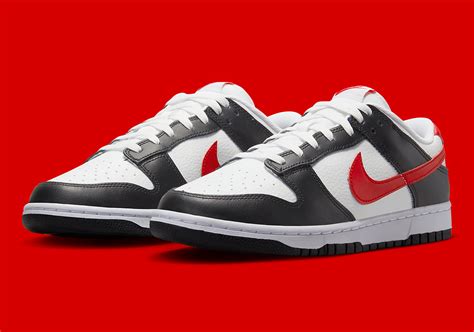 Nike Dunk Low Black White Red FB3354-001 | SneakerNews.com