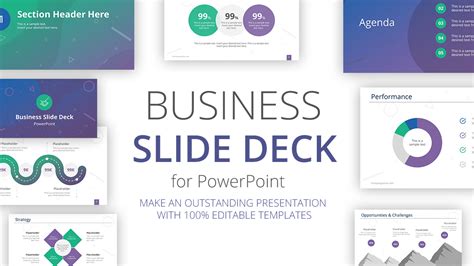 Professional Business Slide Deck PowerPoint Template - SlideModel