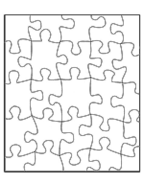 Printable Puzzle Pieces Template | LoveToKnow Free Puzzles, Unique ...