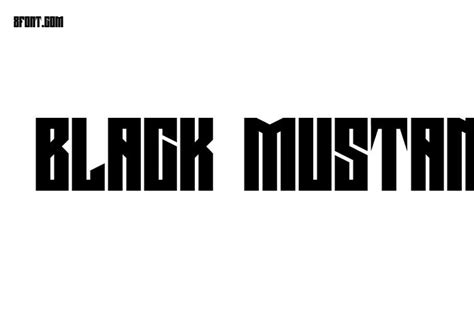 Black Mustang Font - Free Font Download